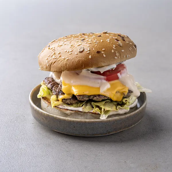 New York-style Beef Burger with Matured Cheddar Cheese